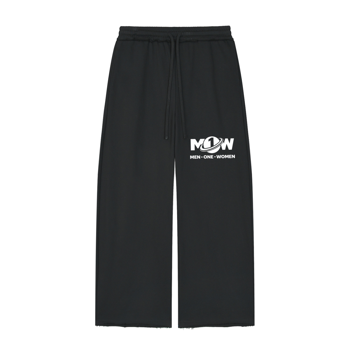 Women’s Wide Leg Raw Edge Sweatpants