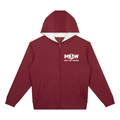 Unisex Drop Shoulder Full Zip Hoodie