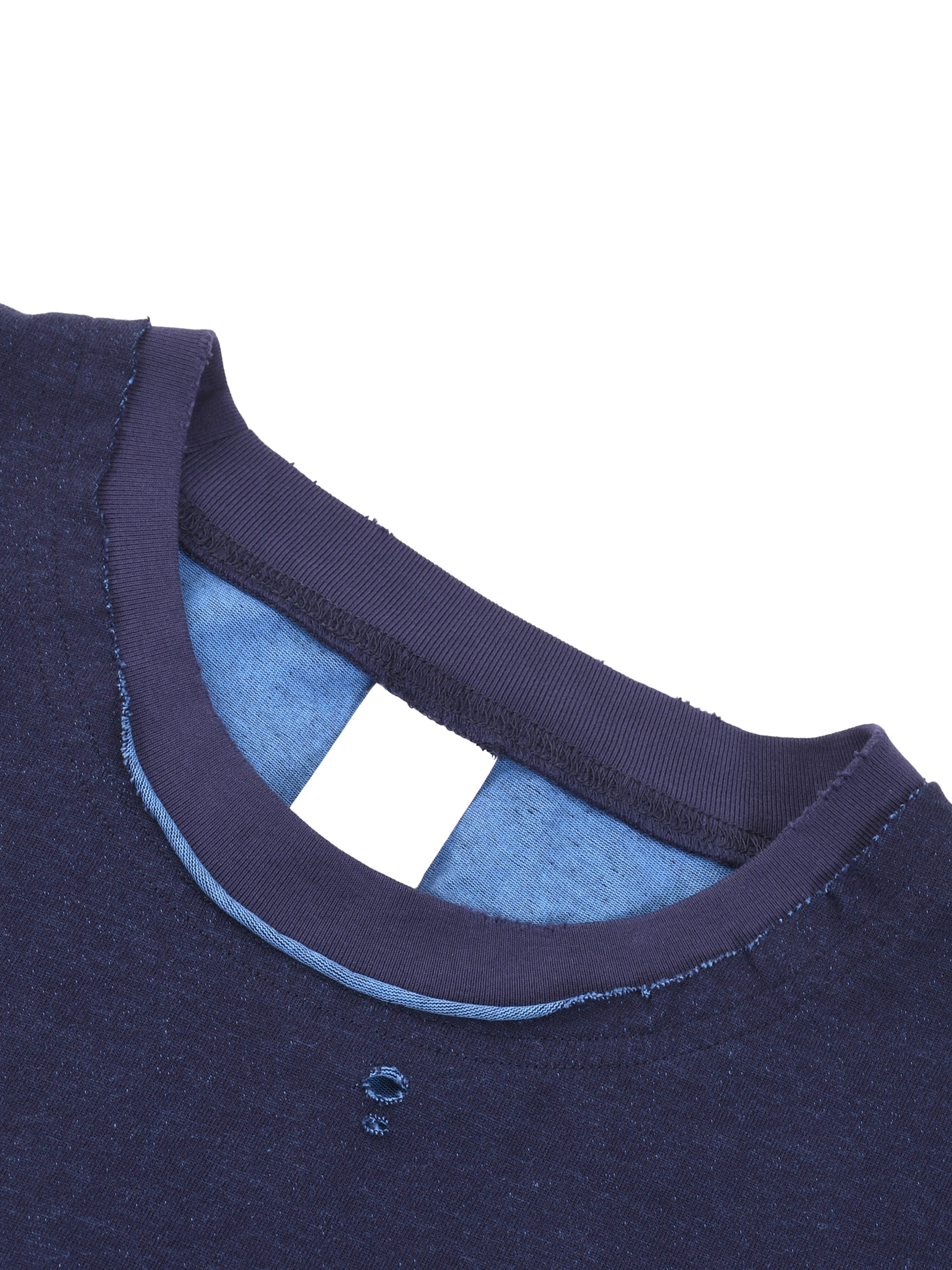 Hand-frayed Reversible T-shirt