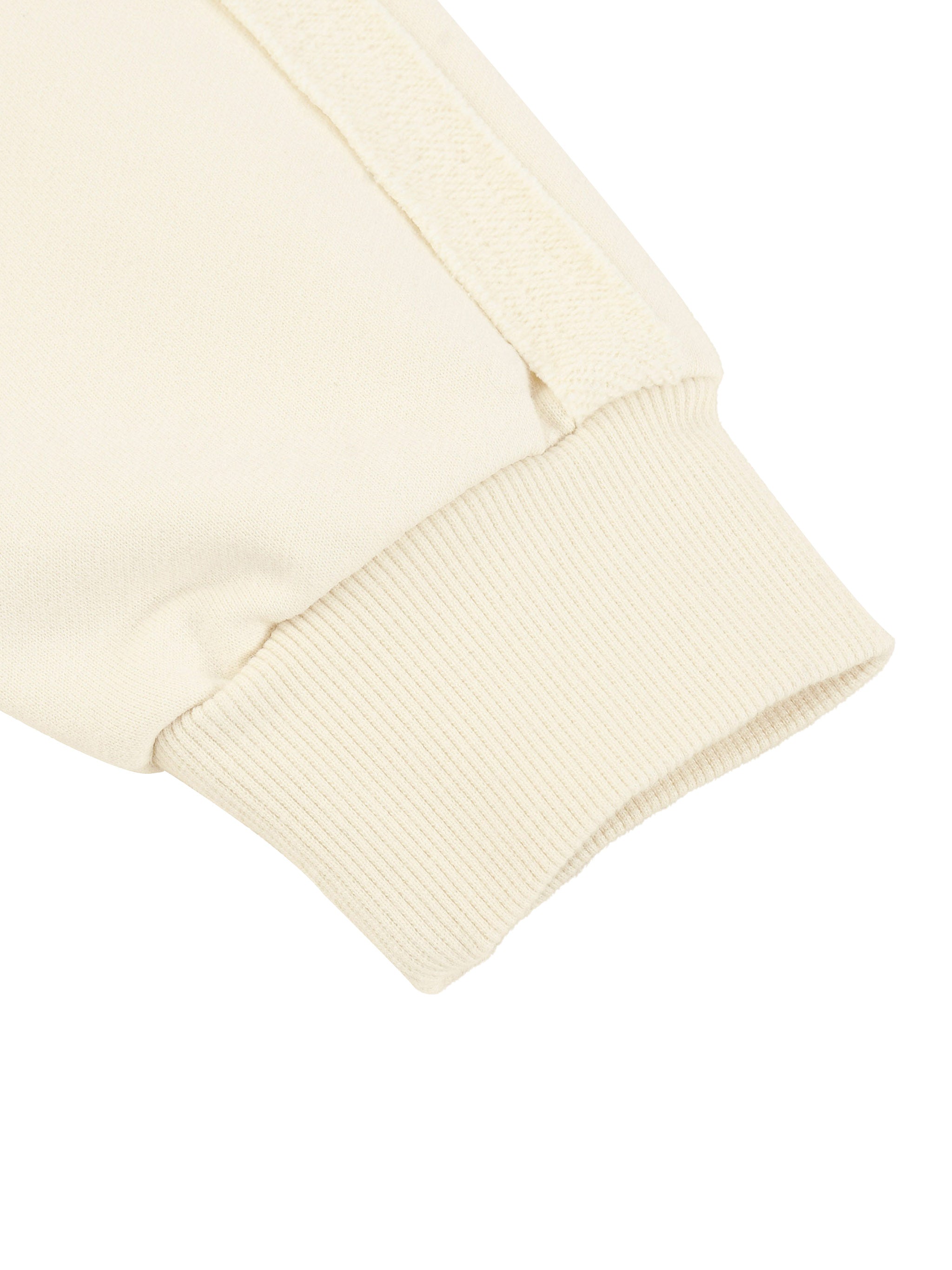 Contrast Tape Raw Edge Double Layered Hoodie