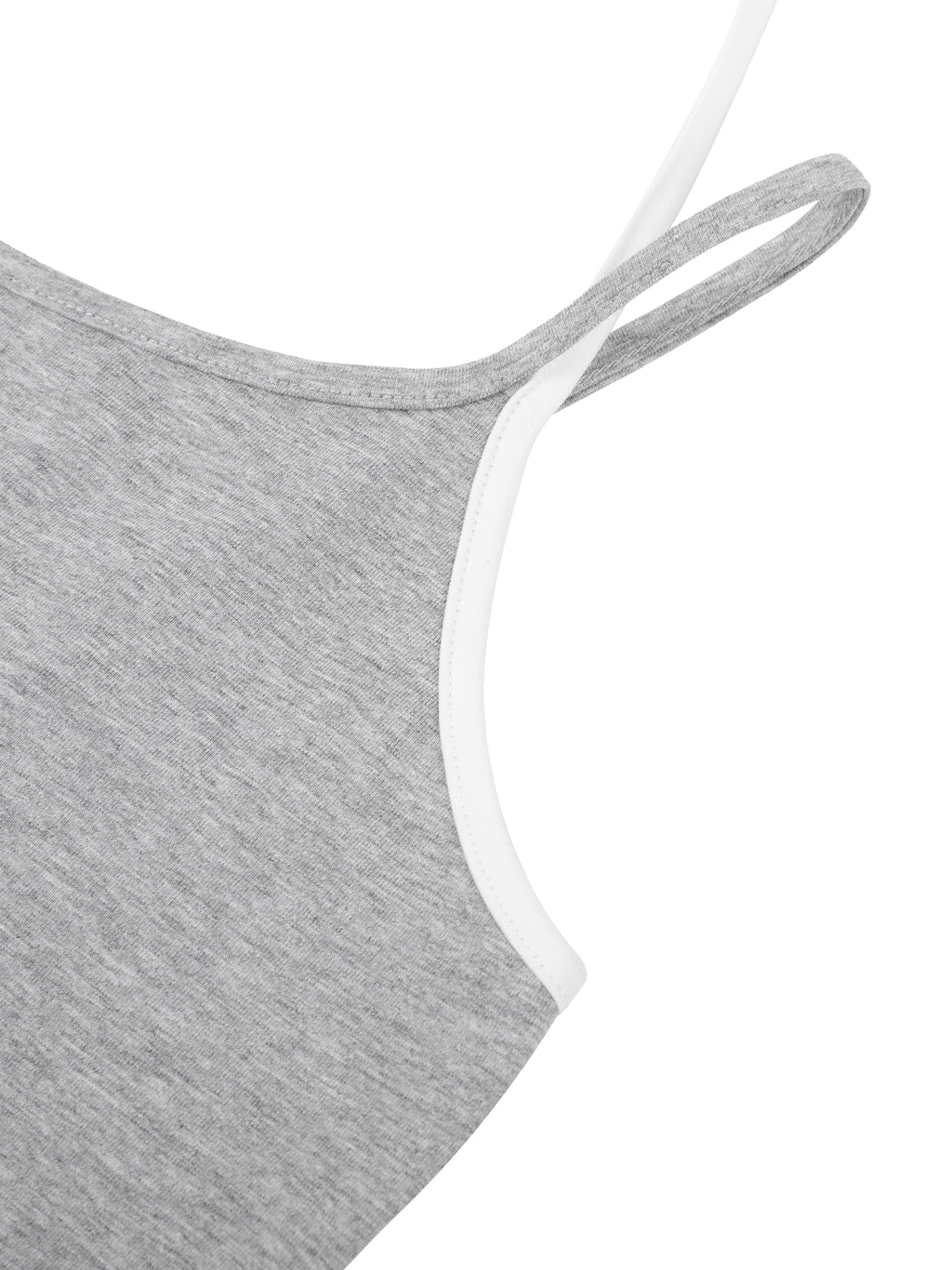 Contrast Binding Halter Tank Top