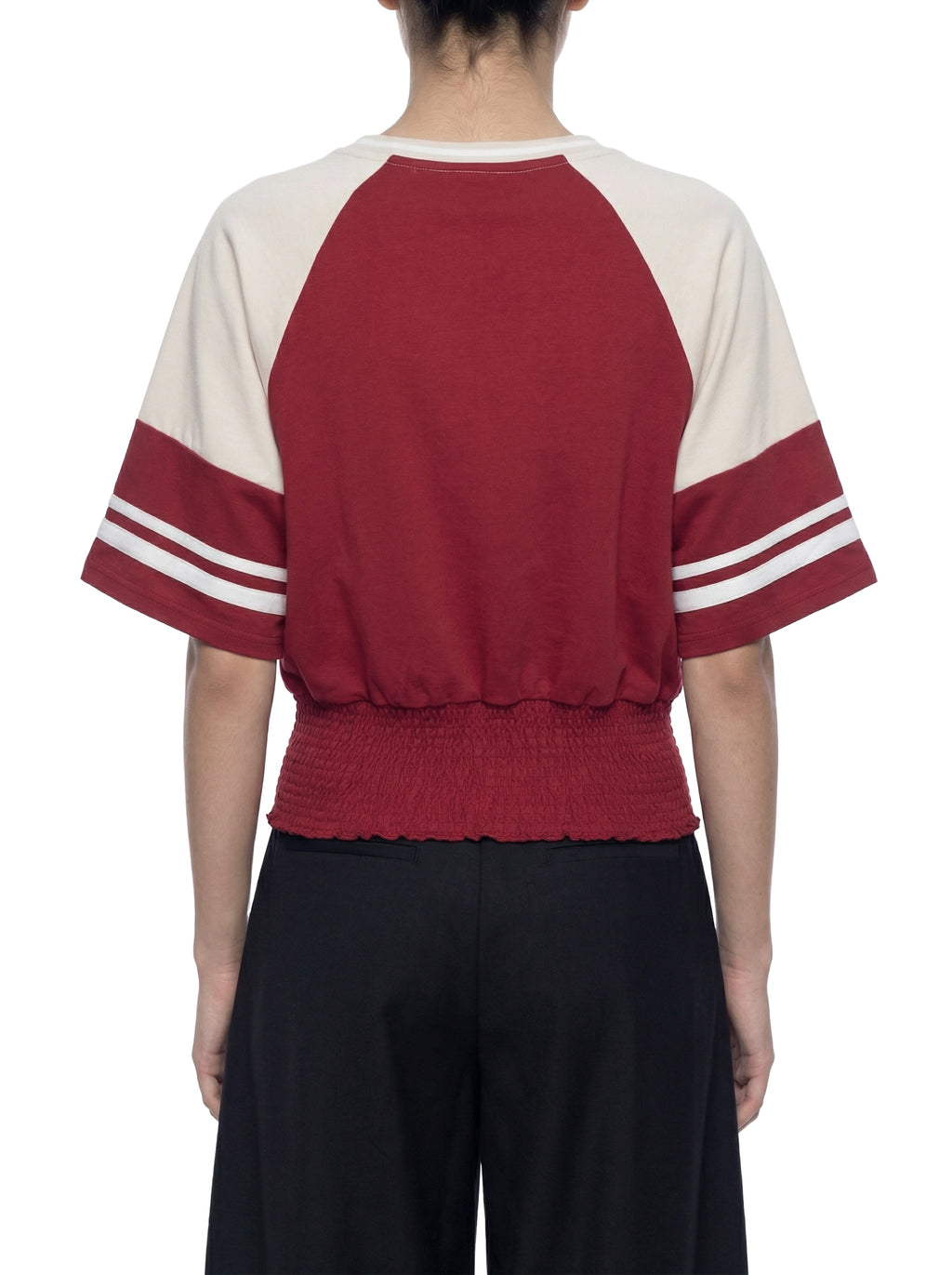 Women's Color Block Ruched T-Shirt