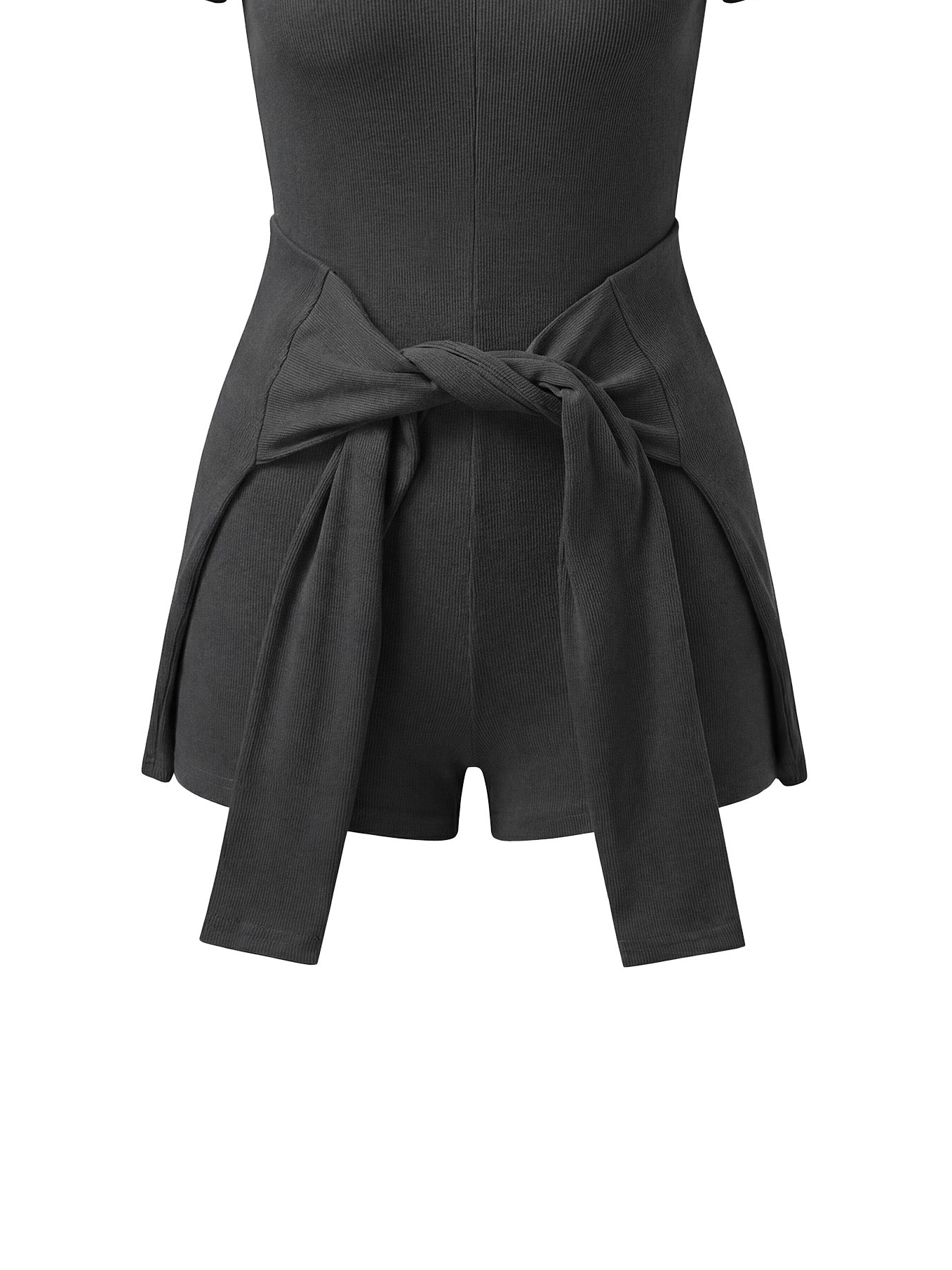 Women's Dual-Function Cape Tie-Waist Romper