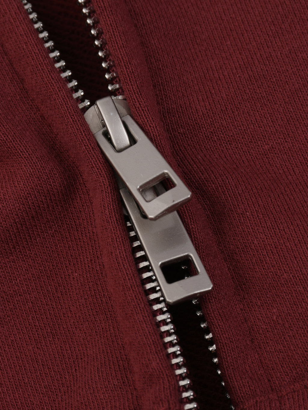 Unisex Loose Solid Full Zip Hoodie