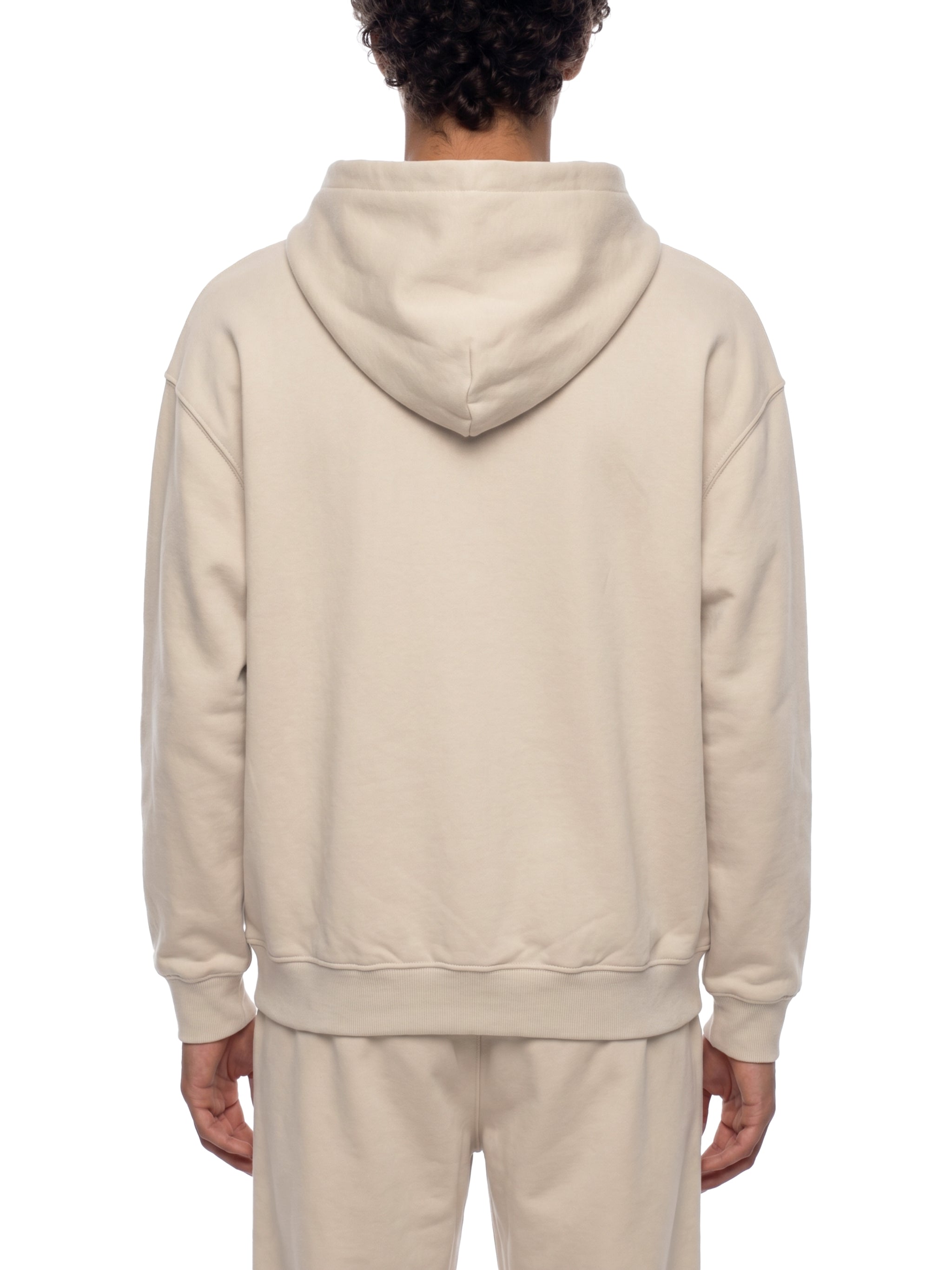 Unisex Loose Solid Full Zip Hoodie