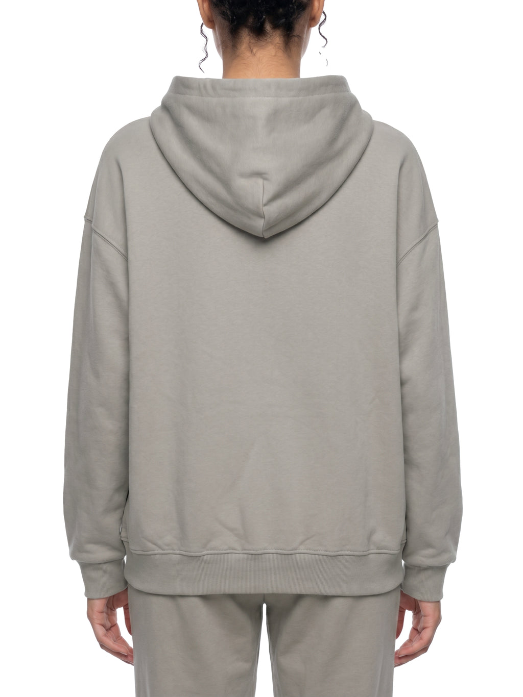 Unisex Loose Solid Full Zip Hoodie
