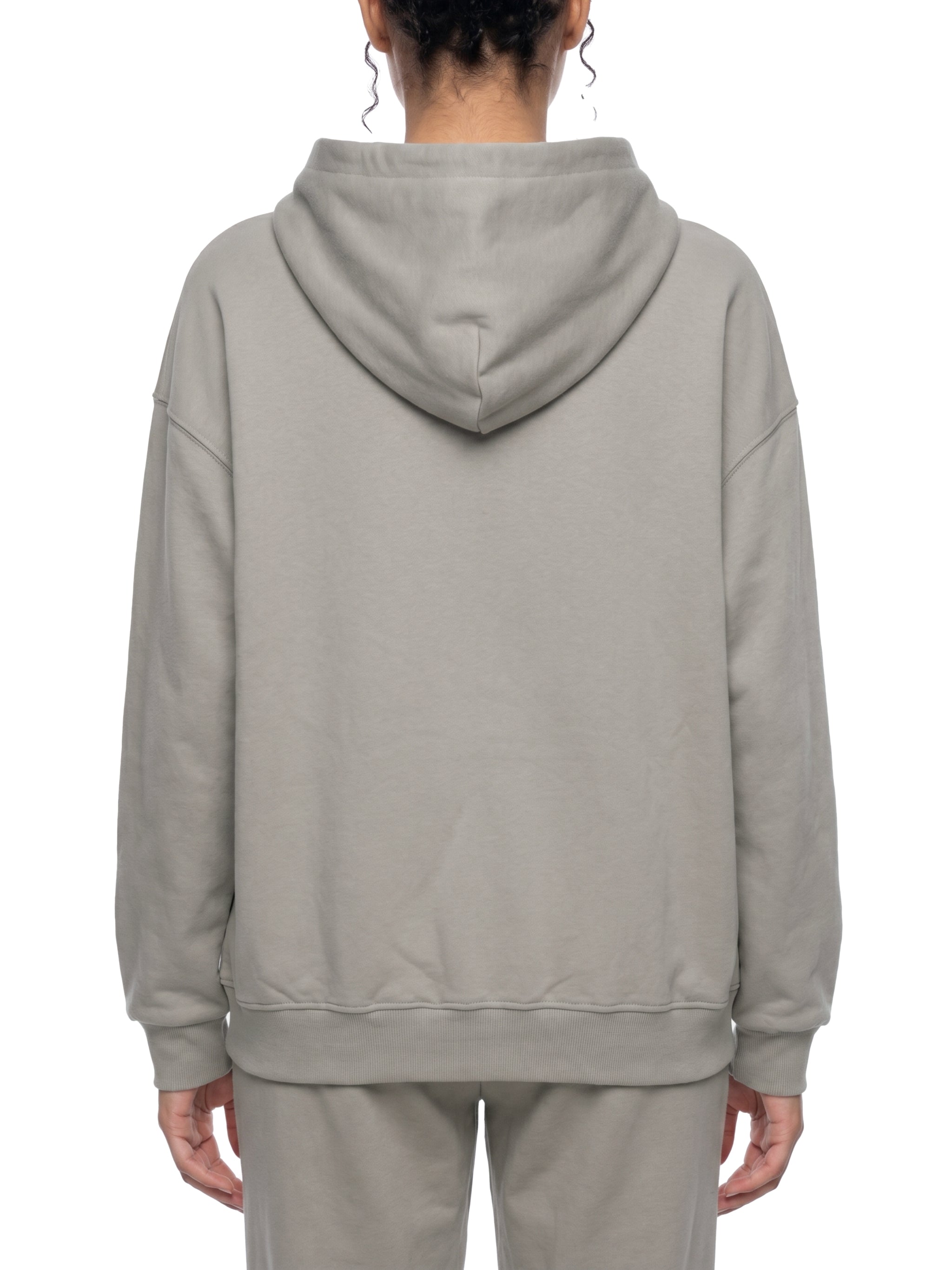 Unisex Loose Solid Full Zip Hoodie
