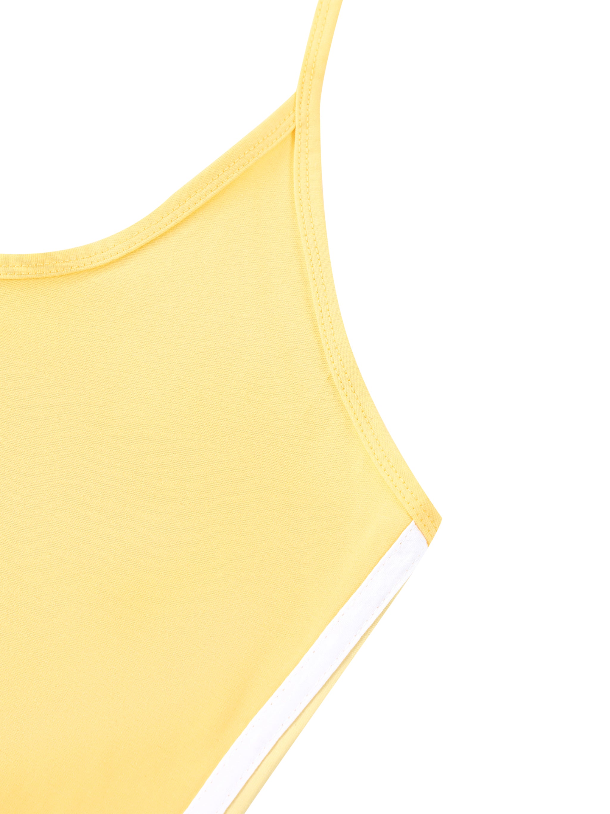 Women's Color Block Halter Crop Tank Top