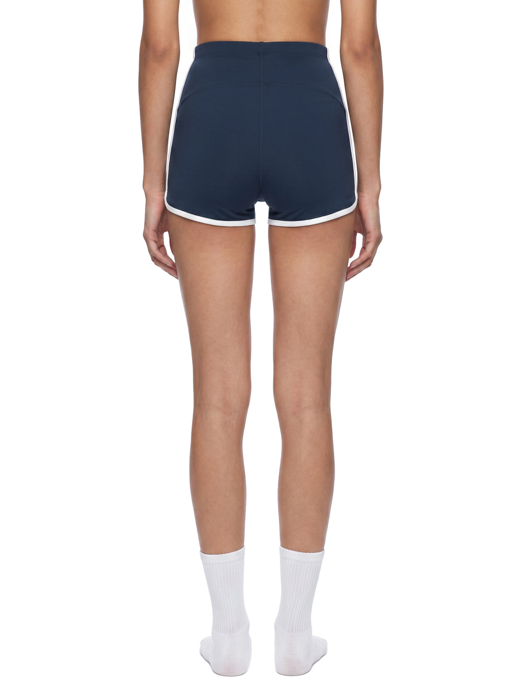 Women's High Rise Color Block Yoga Shorts