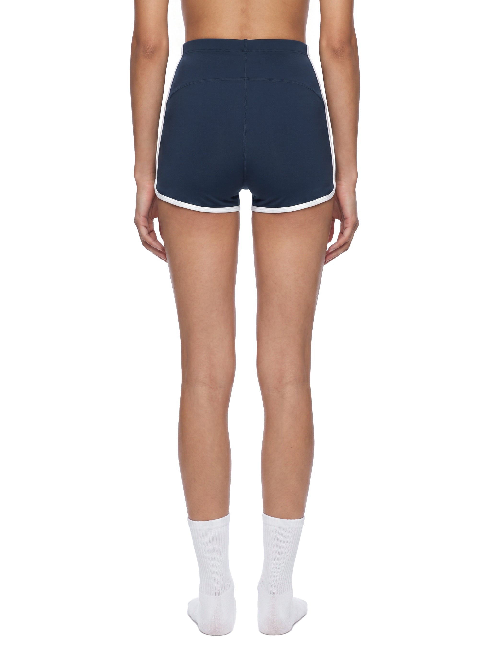 Women's High Rise Color Block Yoga Shorts