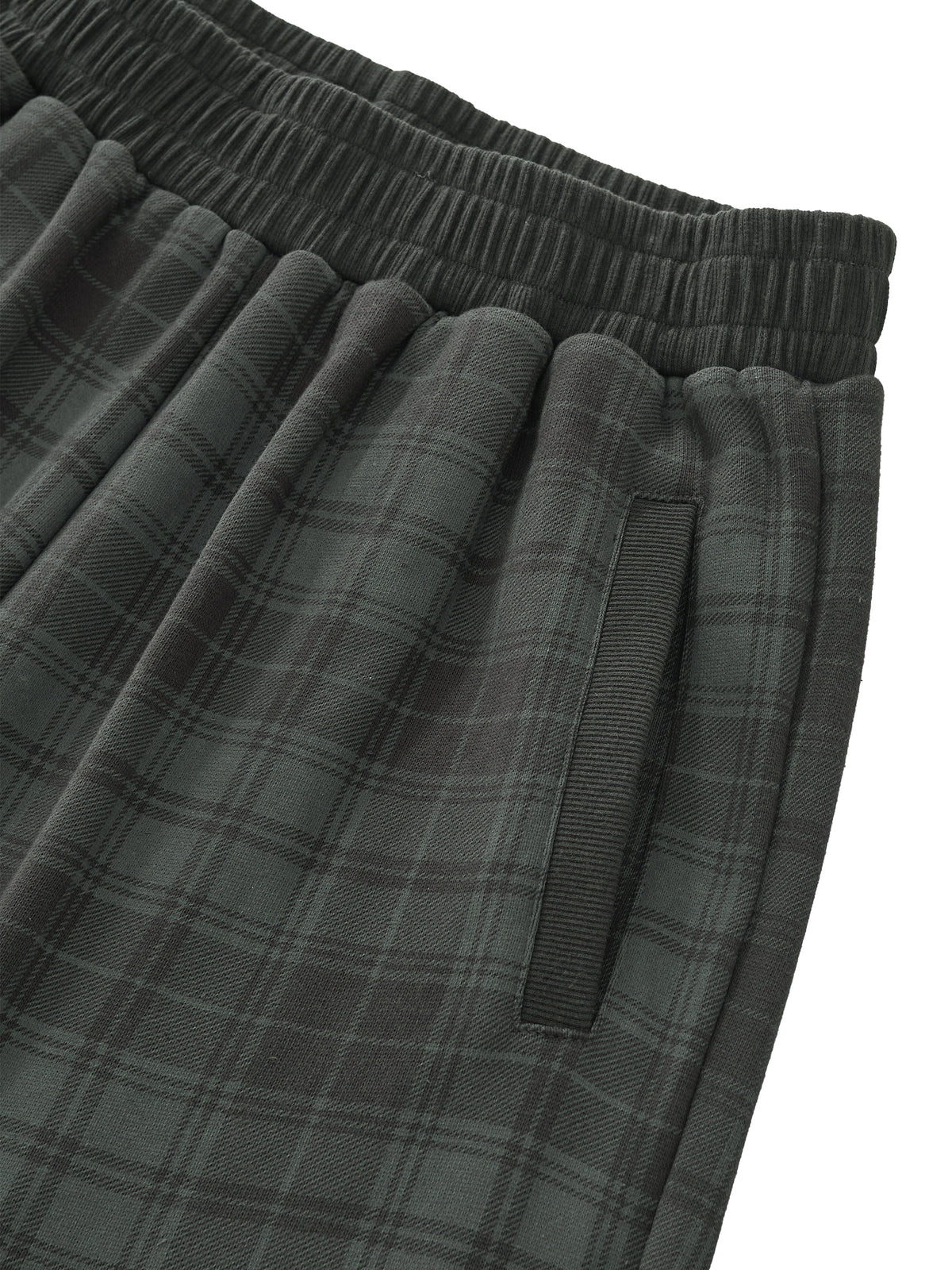 Unisex Plaid Straight Leg Pants