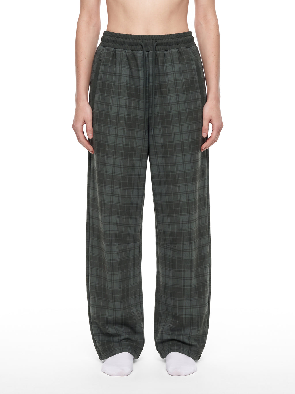 Unisex Plaid Straight Leg Pants