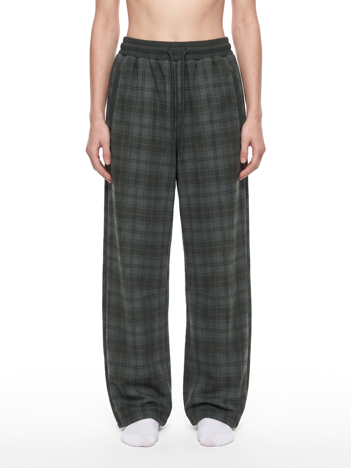 Unisex Plaid Straight Leg Pants