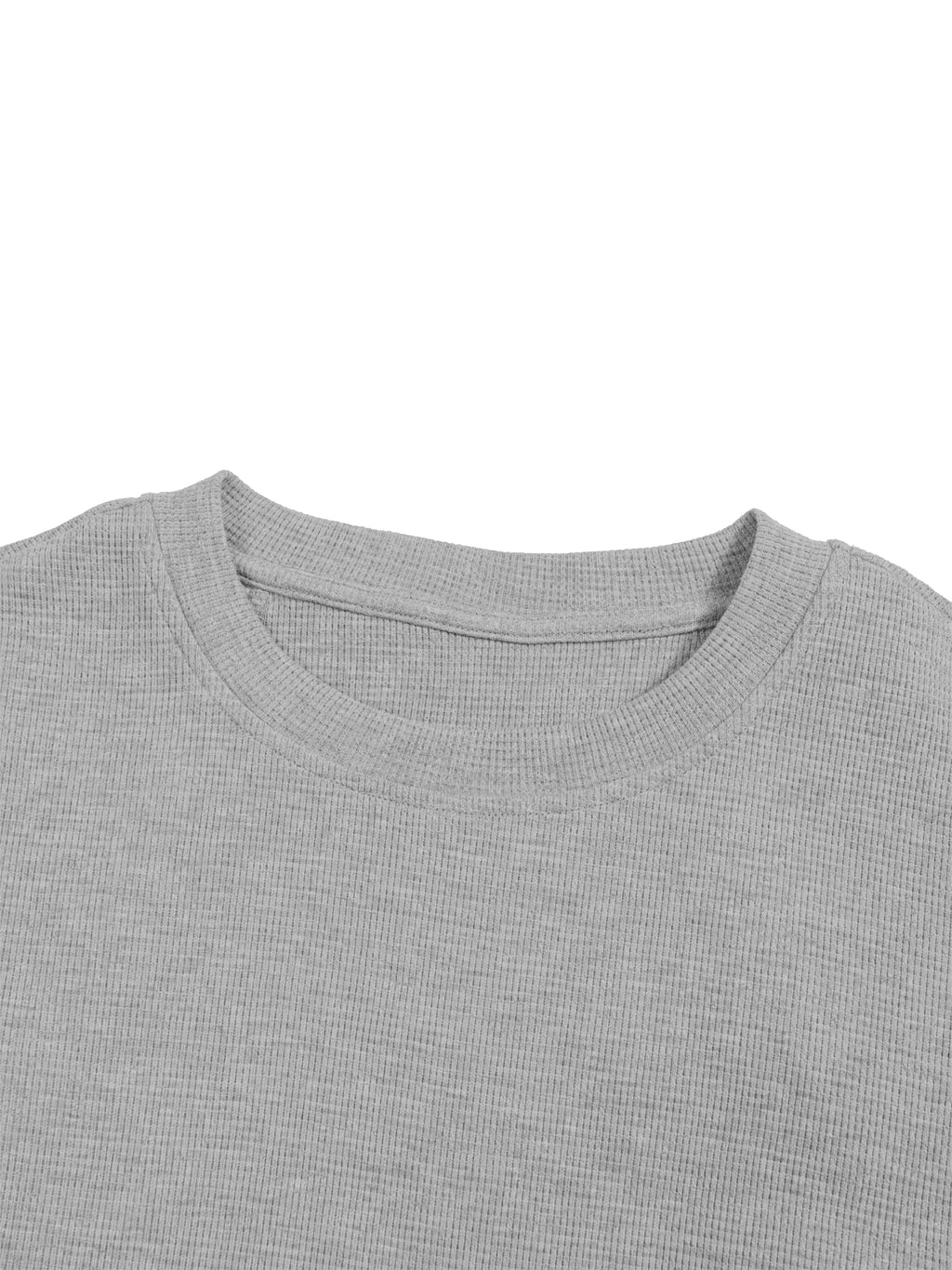 Unisex Color Block Waffle Boxy T-Shirt