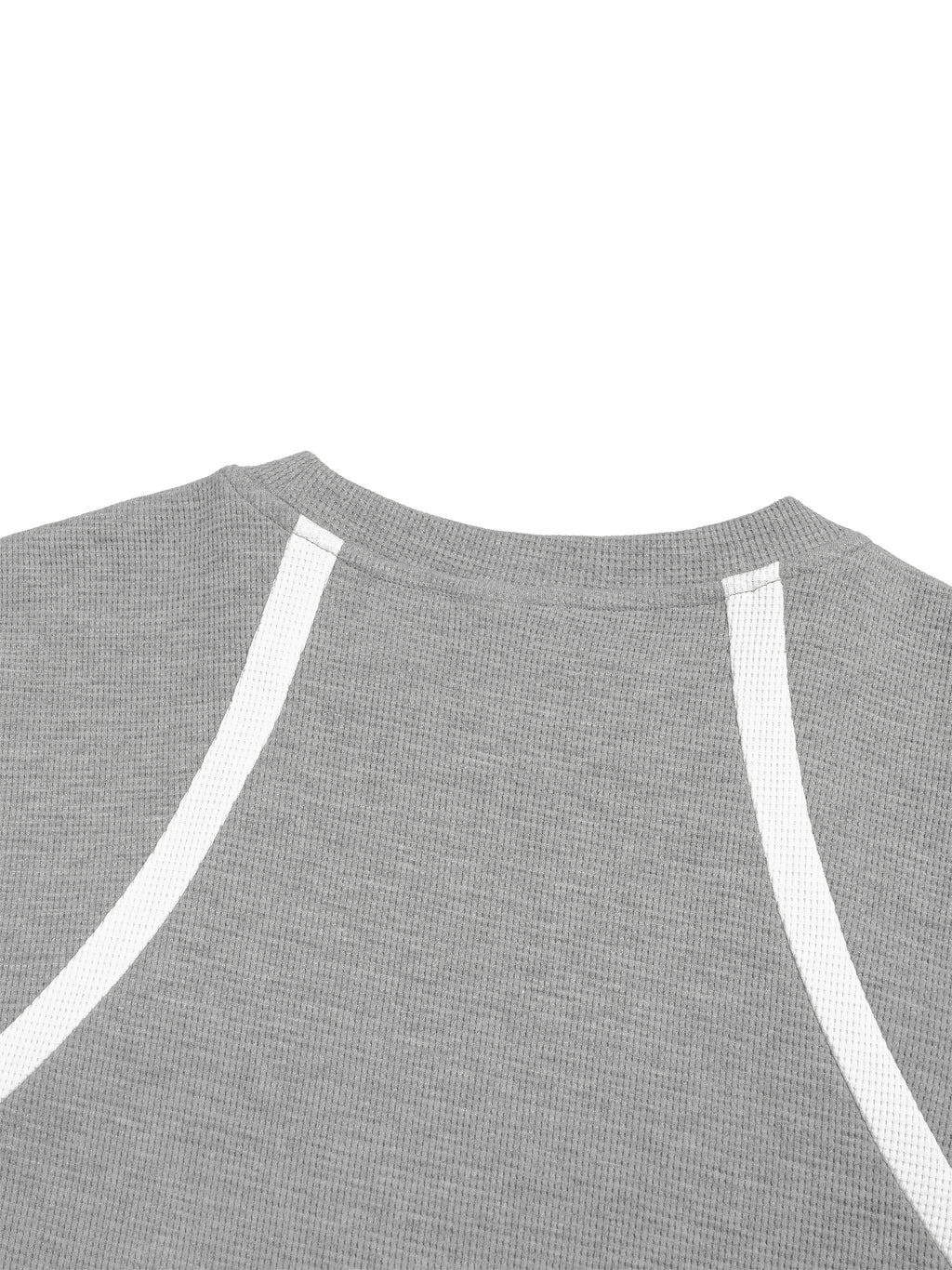 Unisex Color Block Waffle Boxy T-Shirt