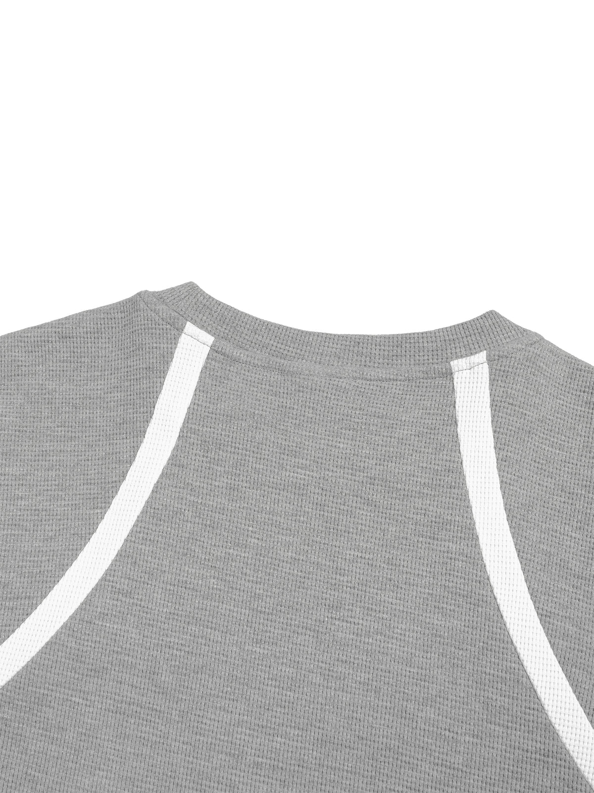 Unisex Color Block Waffle Boxy T-Shirt
